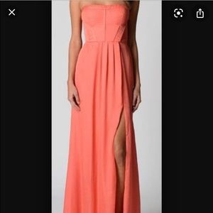 Nwt BcBg pink/coral strapless enyas dress